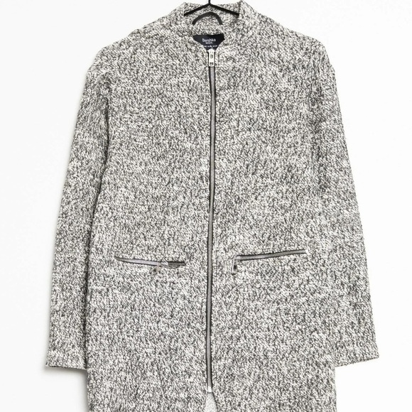Bershka Women's Gray Teddy Jacket - Picture 1 of 8